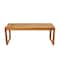 47" Brown Teak Wood Slatted Outdoor Accent Table